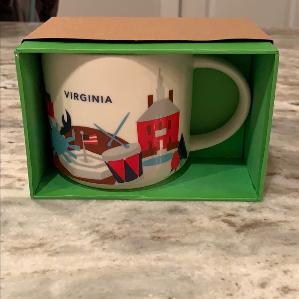 New STARBUCKS YOU ARE HERE COFFEE MUG VIRGINIA